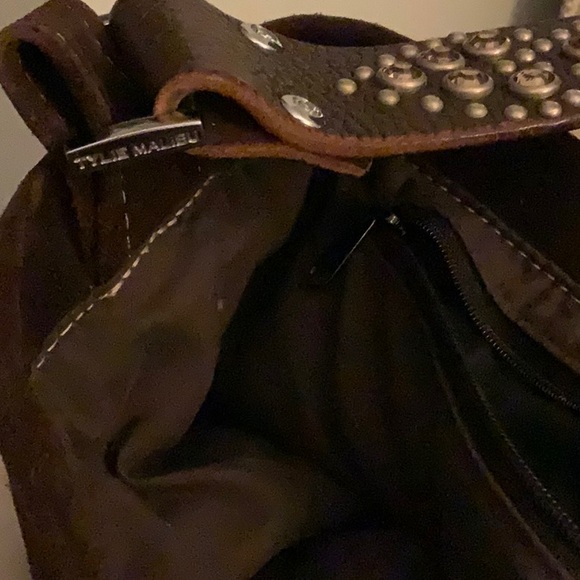 Tylie Malibu Chic Brown Suede Shoulder Bag - Picture 7 of 7